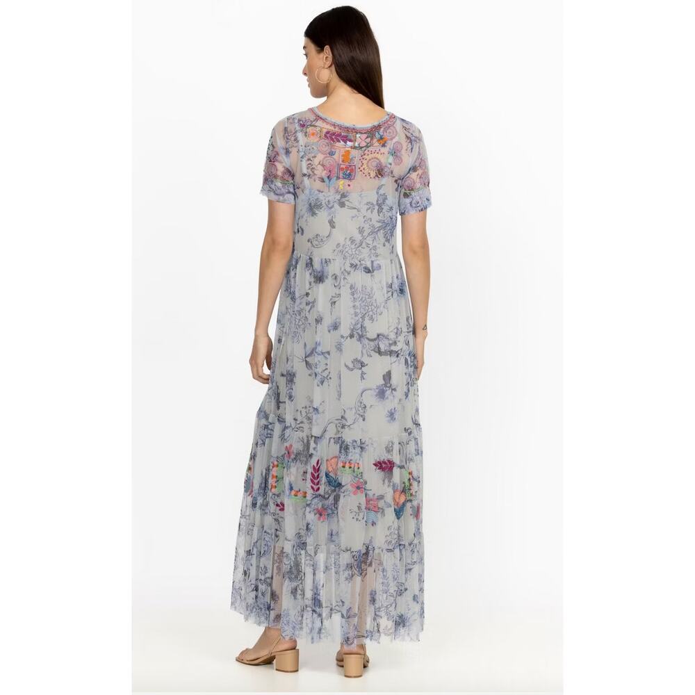 Johnny Was Logan Tiered Mesh Dress Size XXL NWT - Picture 4 of 16